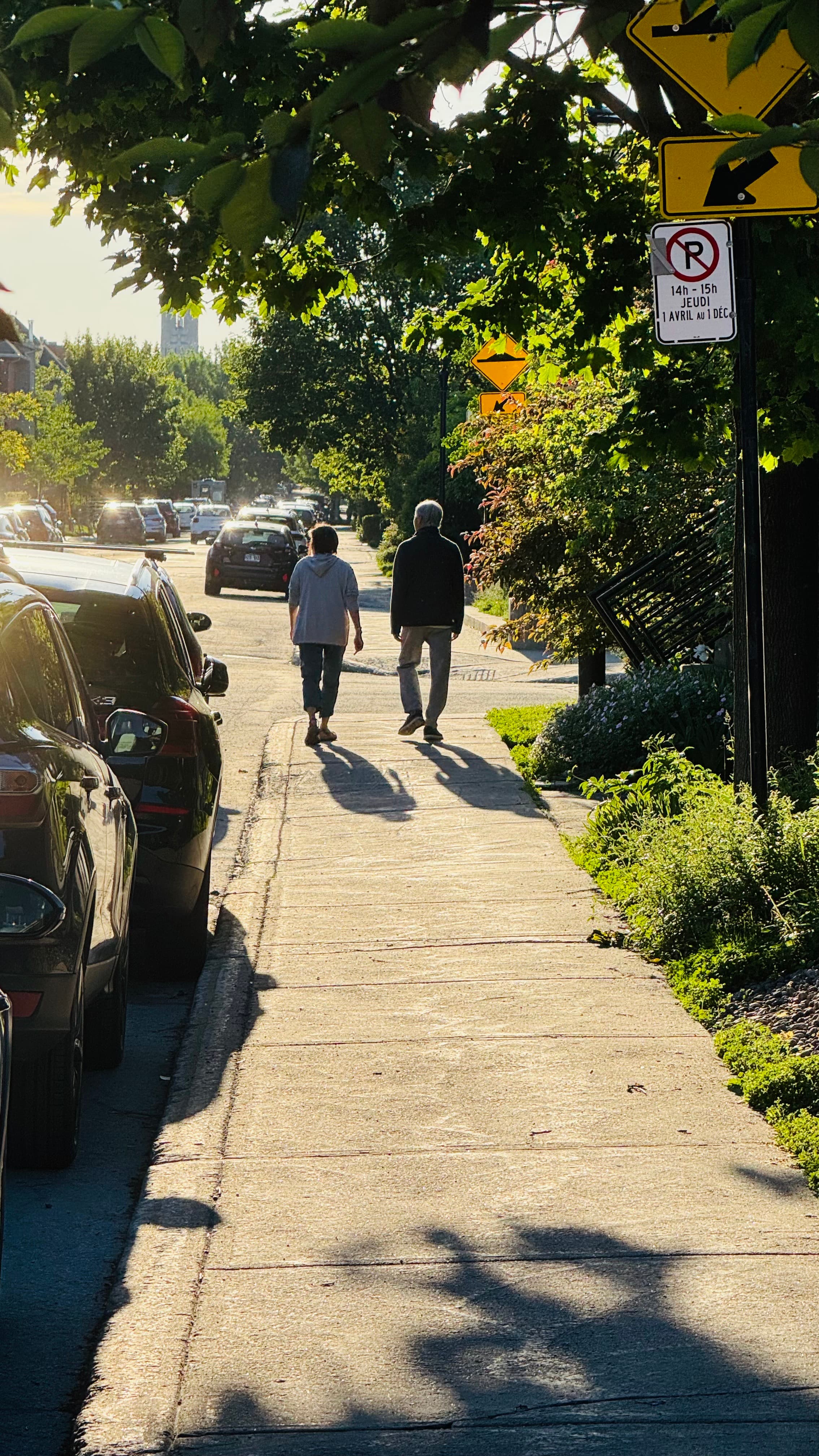 Walking people.