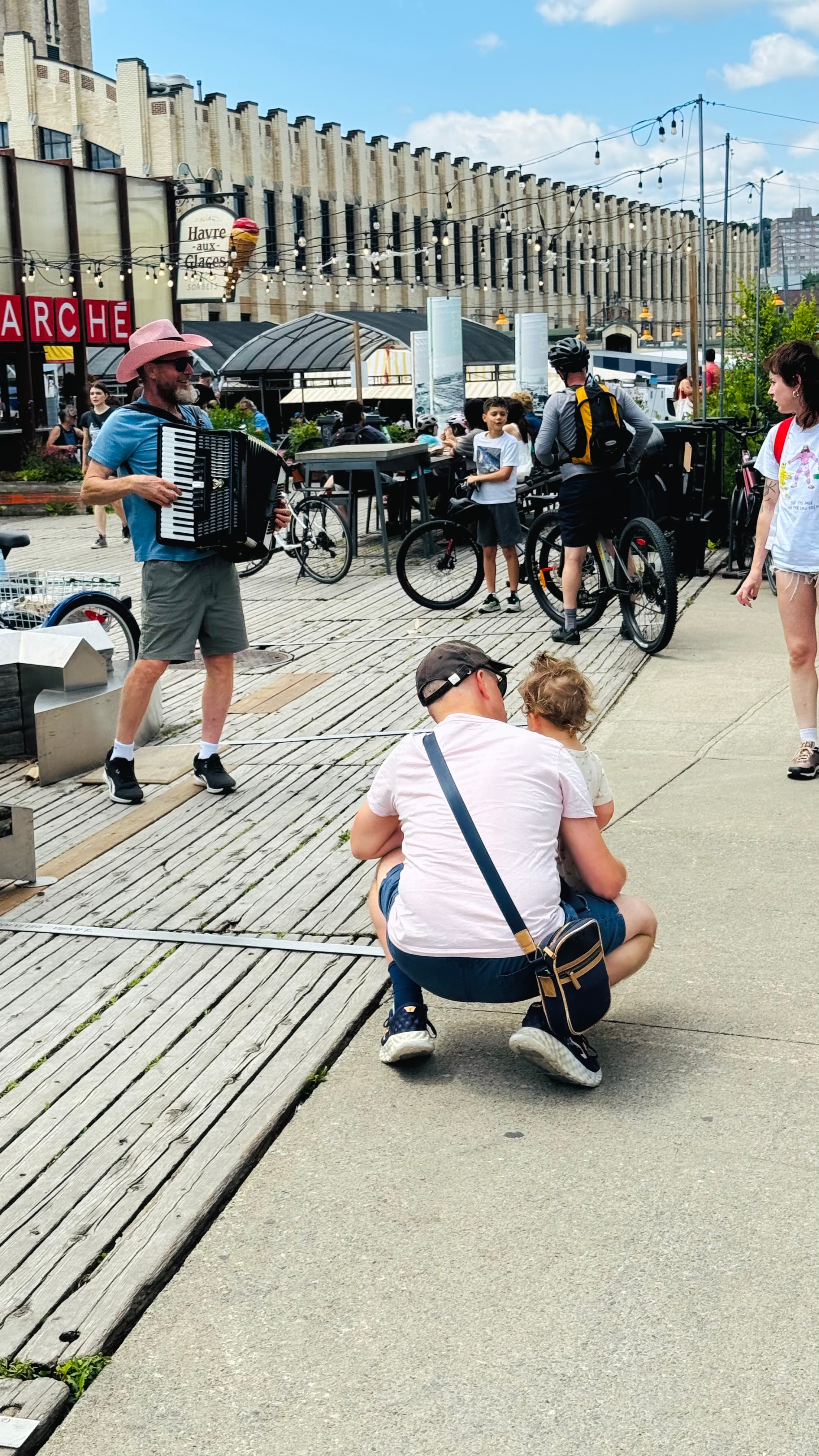Street life in downtown Montreal. It was a superb day.
