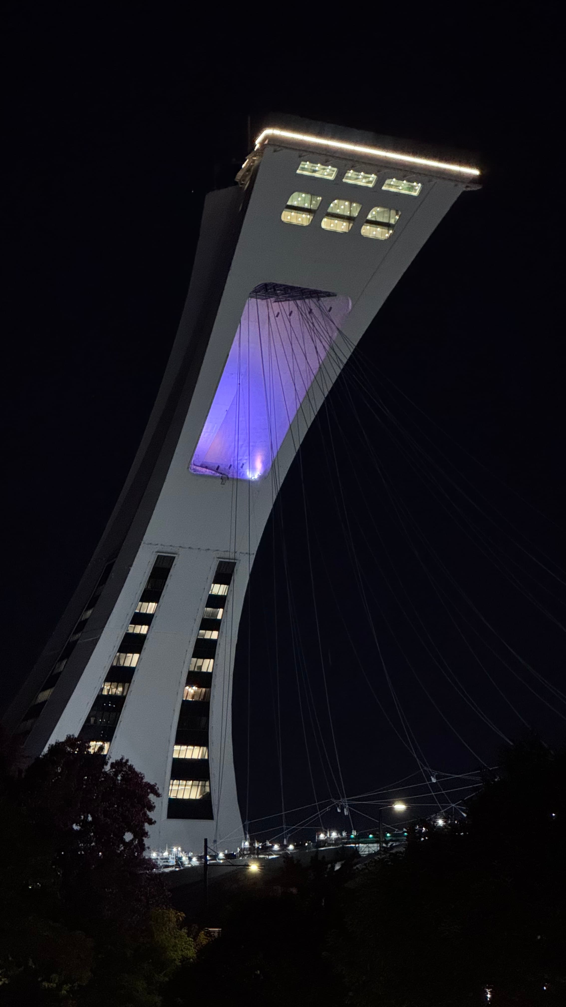 Always impressed by this structure, either by day or by night.
