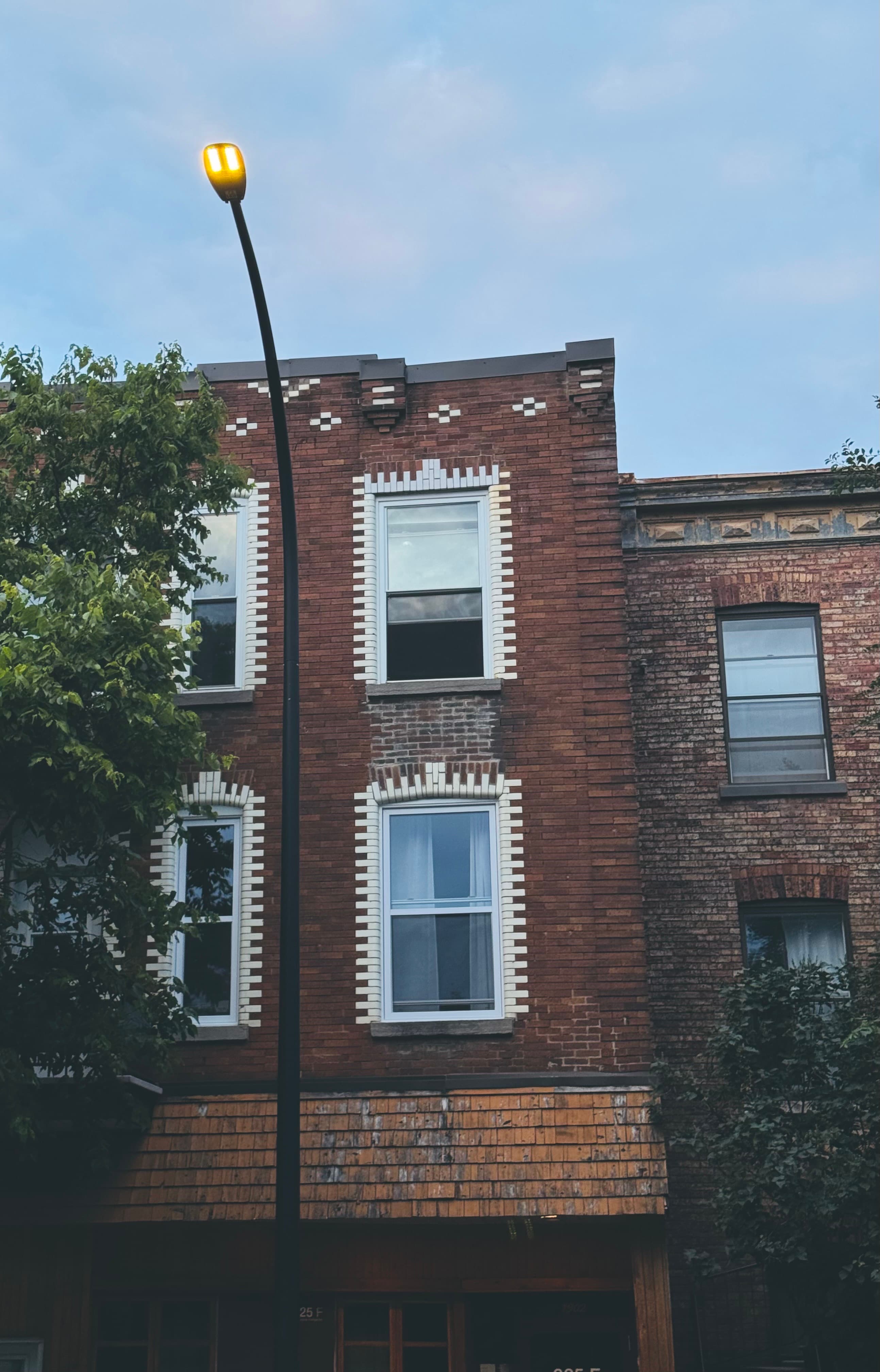 Another typical architectural style example that you'll find in Montreal. These buildings were typically built circa 1930.